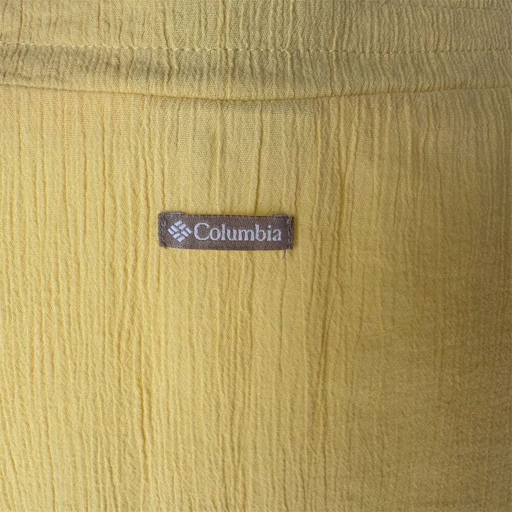 Columbia V-Neck 3/4 Sleeve Yellow Knit Top Size Medium - Picture 5 of 7